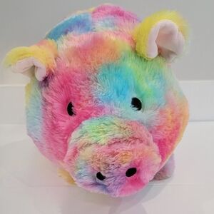 Rainbow Plush Piggy Bank
